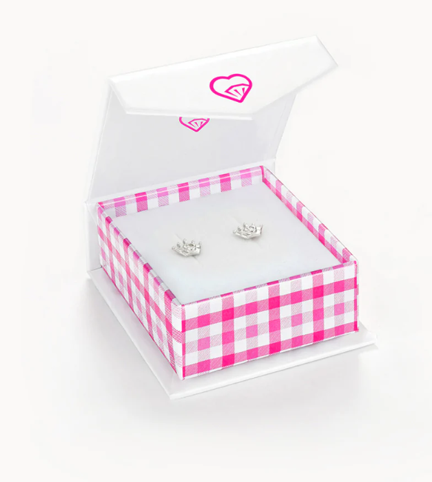 Princess Crown Earrings | Sterling Silver