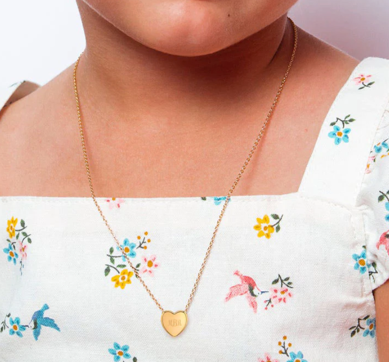 Tiny Heart Necklace | Gold Flashed Sterling Silver