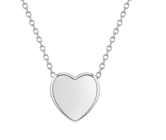 Tiny Heart Necklace | Sterling Silver