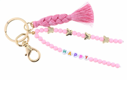 Circle Key Ring | Happy