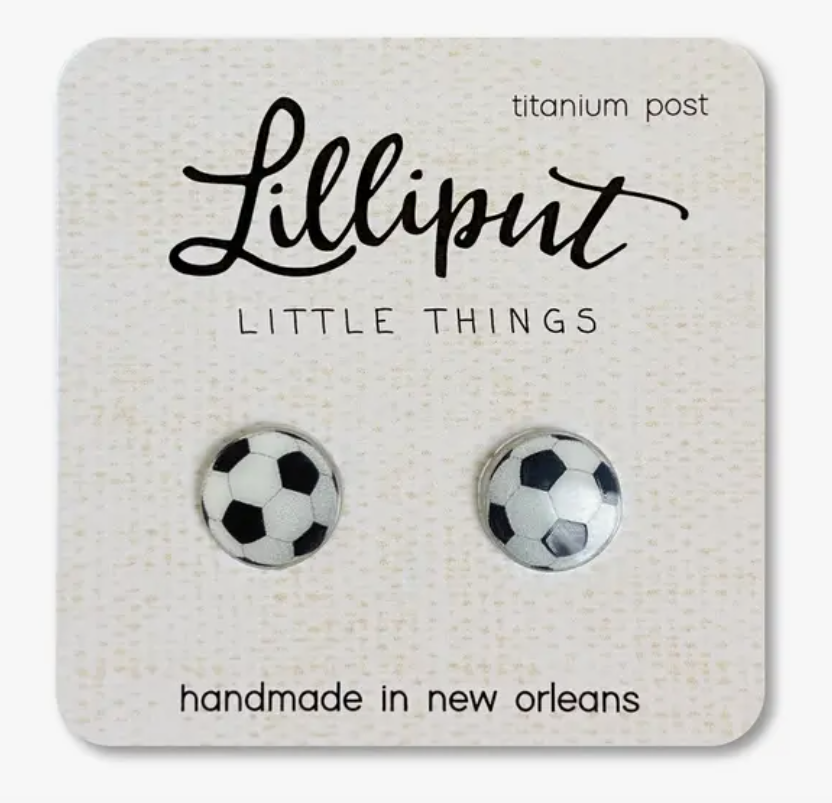 Soccer Ball Earrings