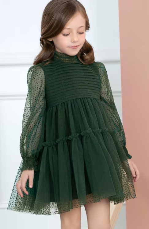 Green Tulle Dress | 5542