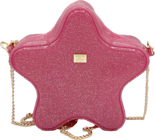 Star Sparkle Jelly Purse | Hot Pink